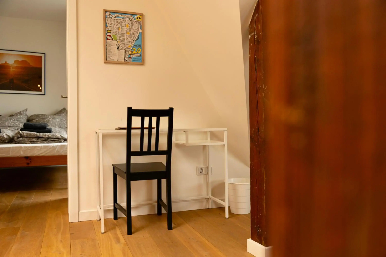 Wölkchen - Wohnung mit Balkon, Holzdielen & TV