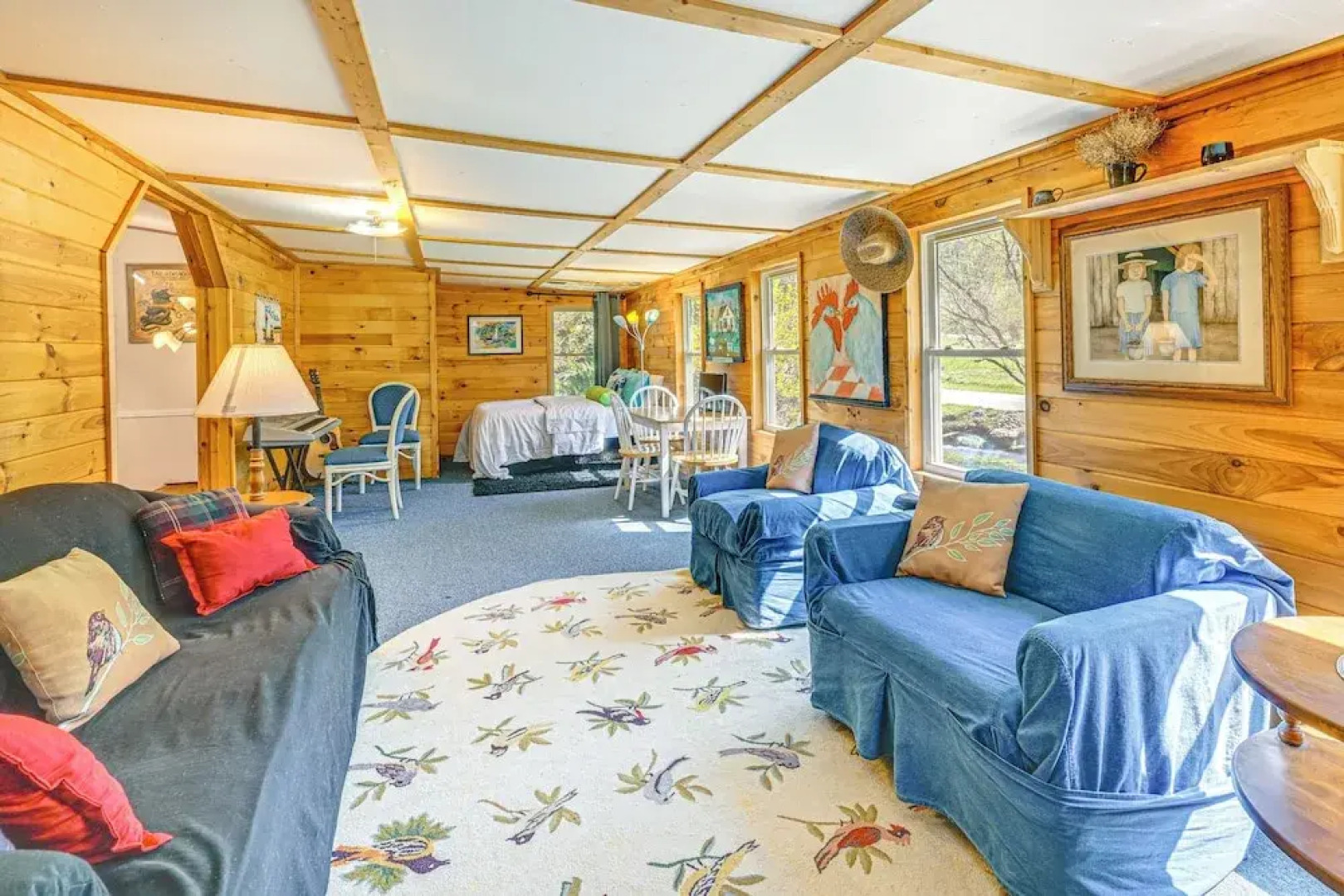 Fire Pit & Decks: Creekside Cabin in Robbinsville