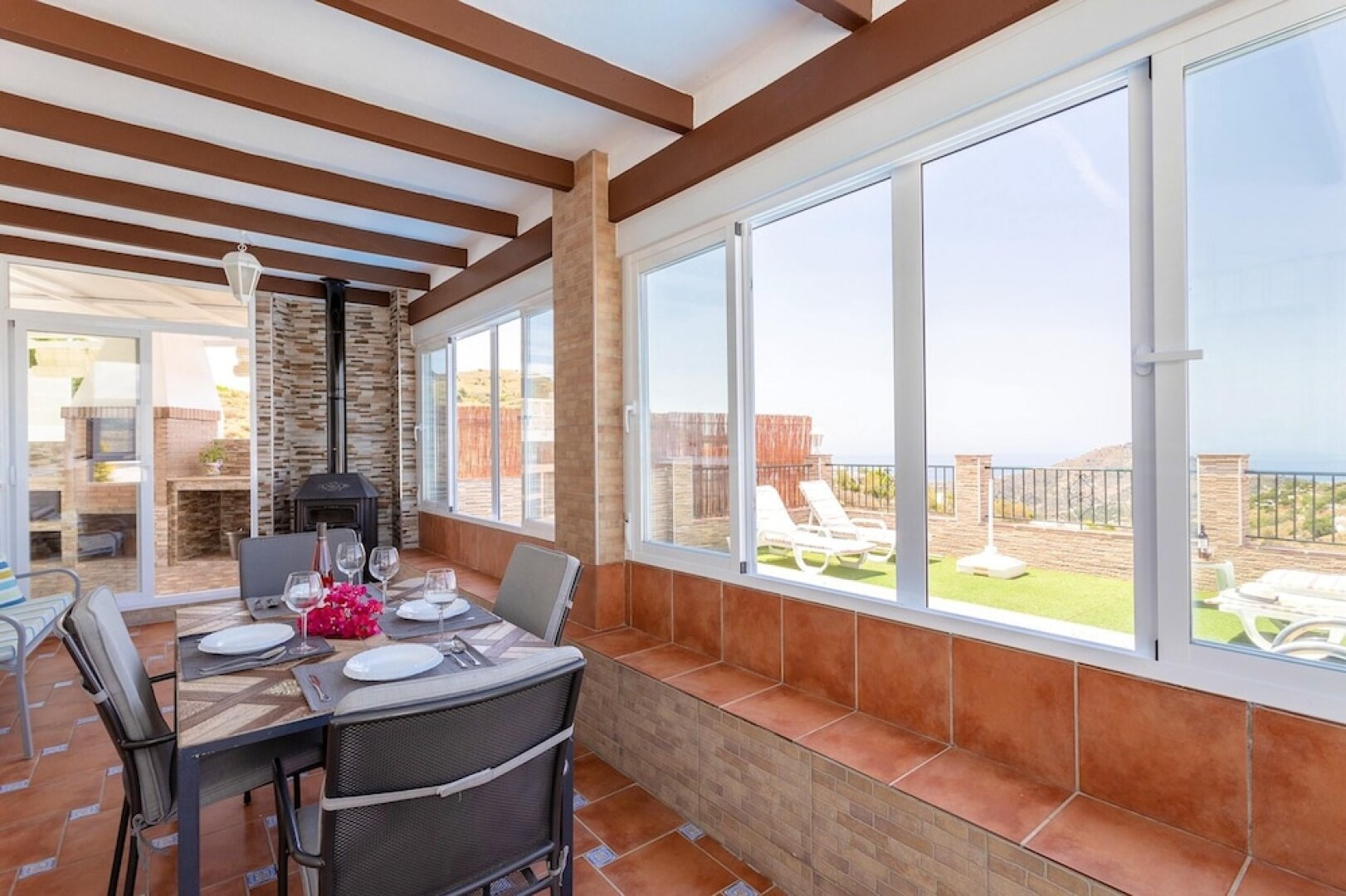 Villa with 2 Bedrooms in Cómpeta, with Wonderful Sea View, Private Pool, Enclosed Garden - 18 Km From the Beach