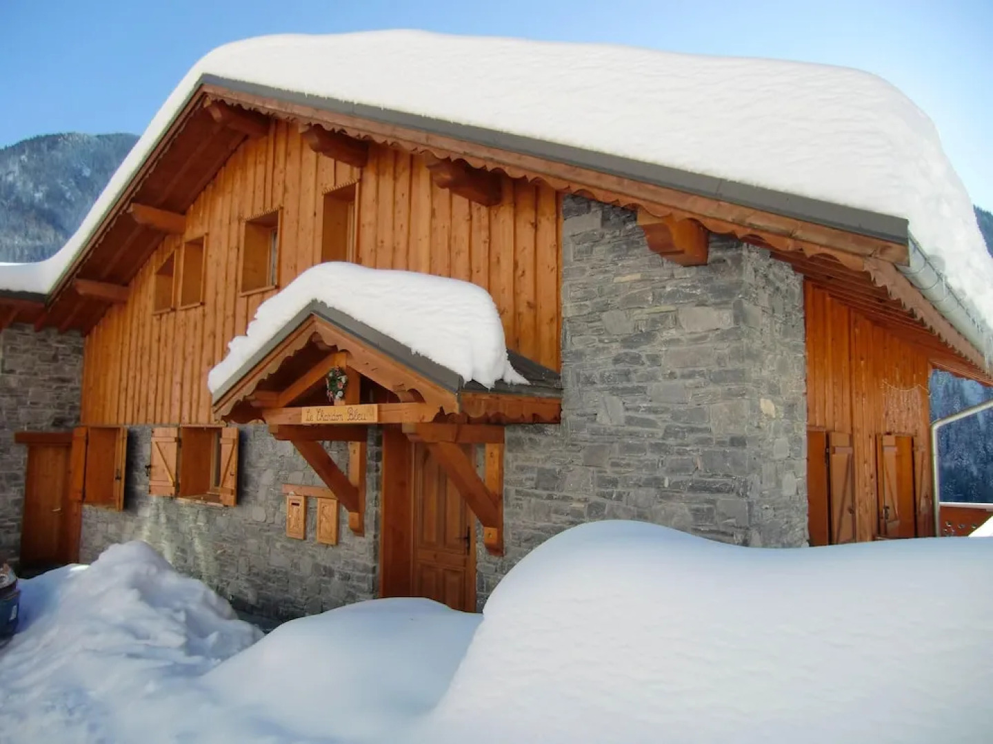 Apartment With one Bedroom in Champagny-en-vanoise, With Wonderful Mountain View, Furnished Garden and Wifi - 1 km From the Slopes