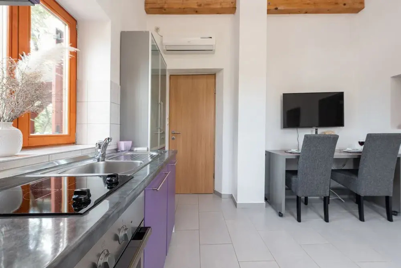 Stone house M&A with pool