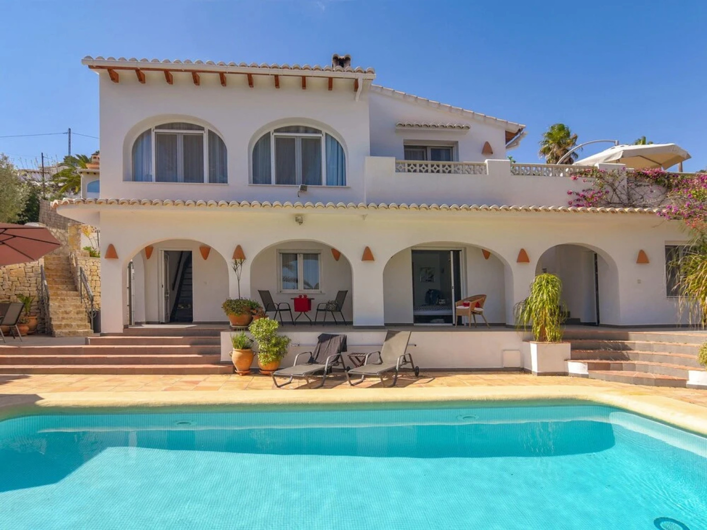 Beautiful 8-persn Villa in Moraira, Large Terraces and Heated Swimming Pool; Unique View