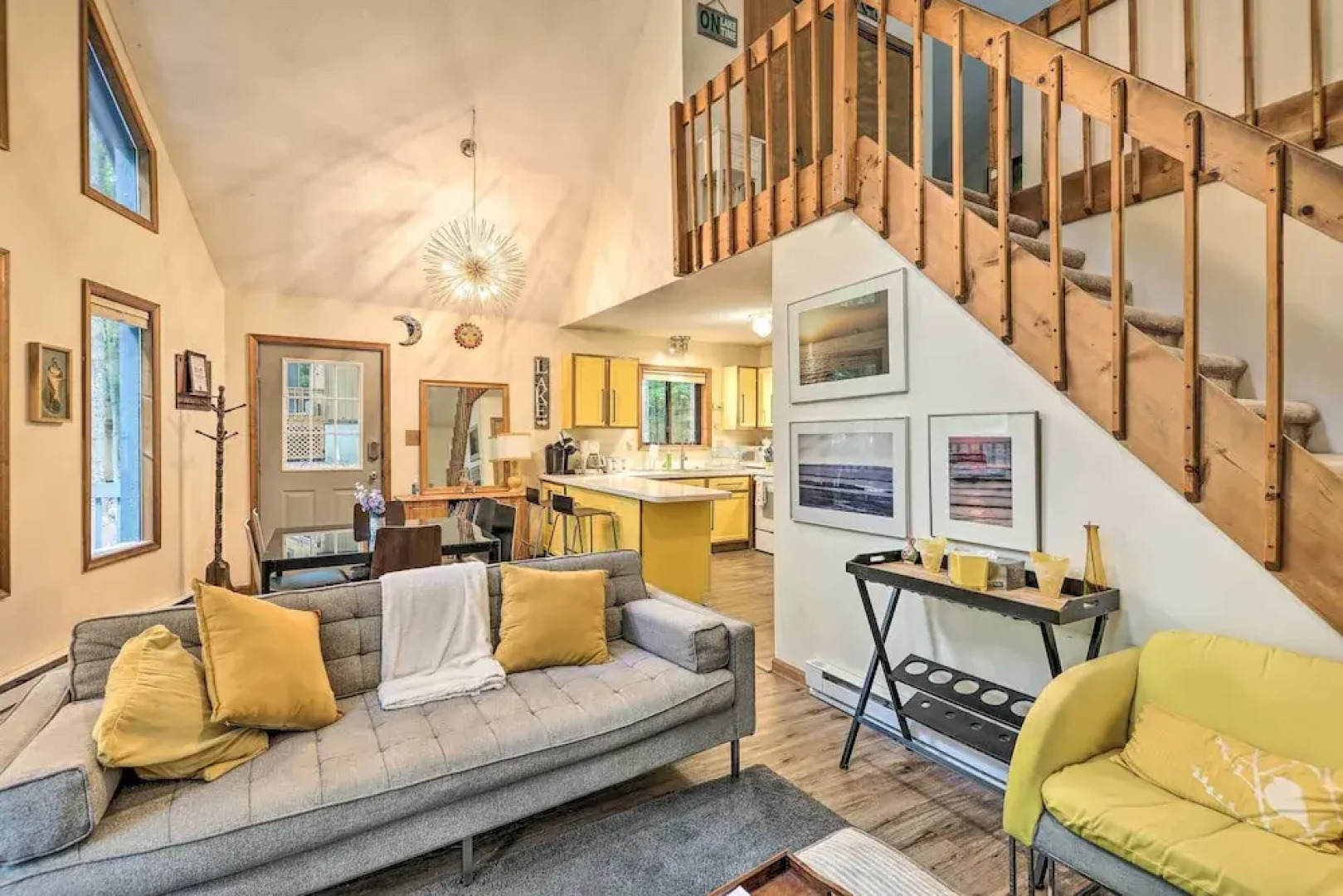 Colorful Pocono Lake Cabin w/ Deck & Fire Pit