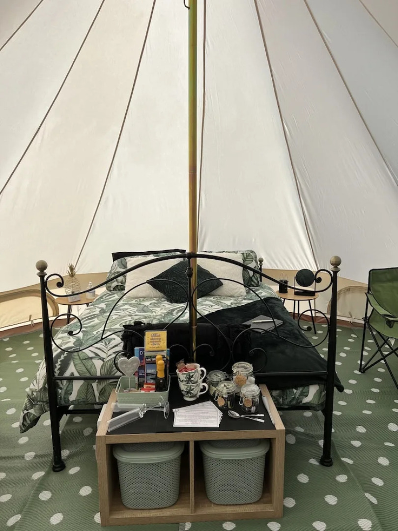 Crooked Oaks Bell Tent Glamping in North Devon