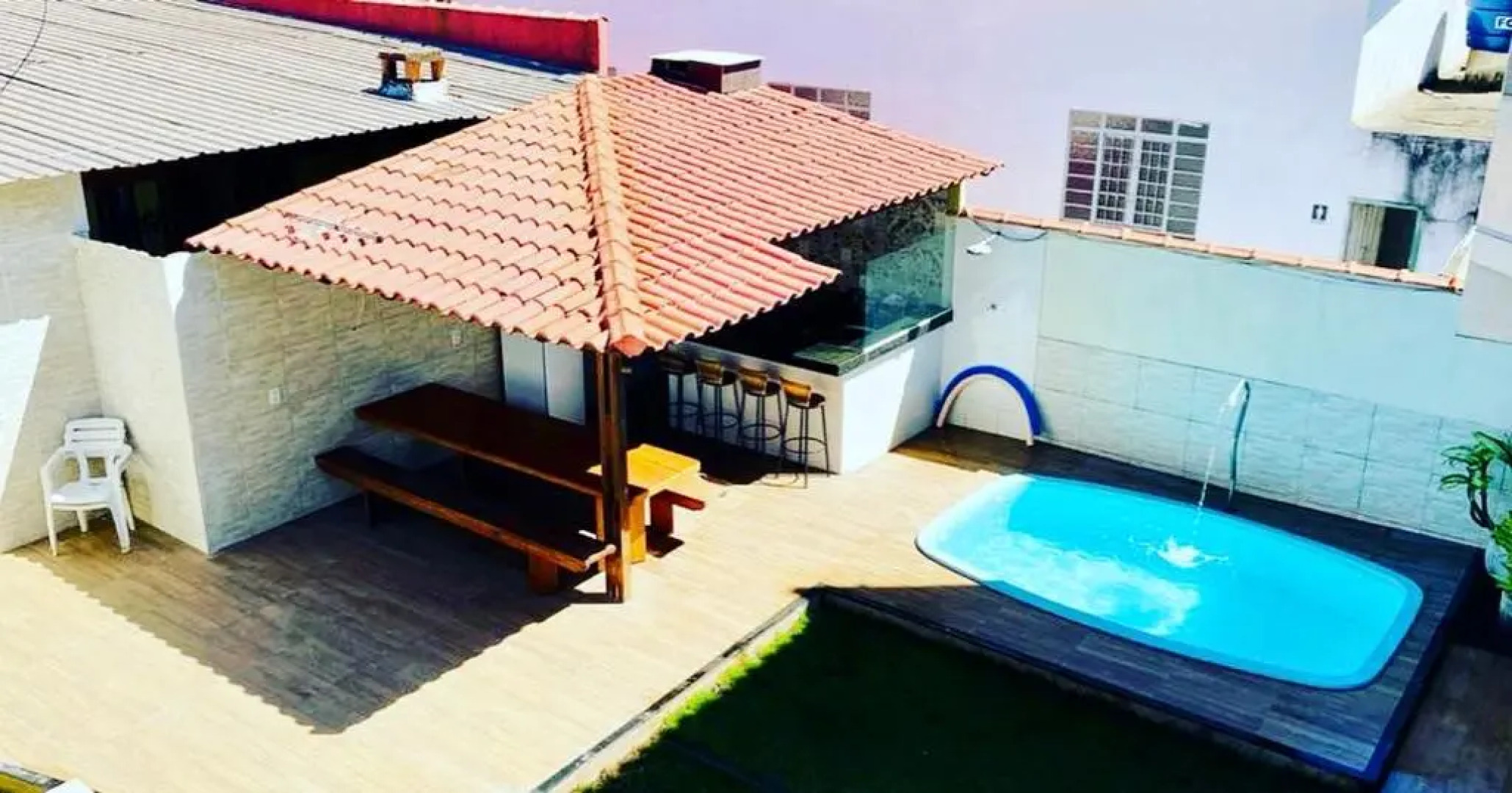 Casa temporada com piscina
