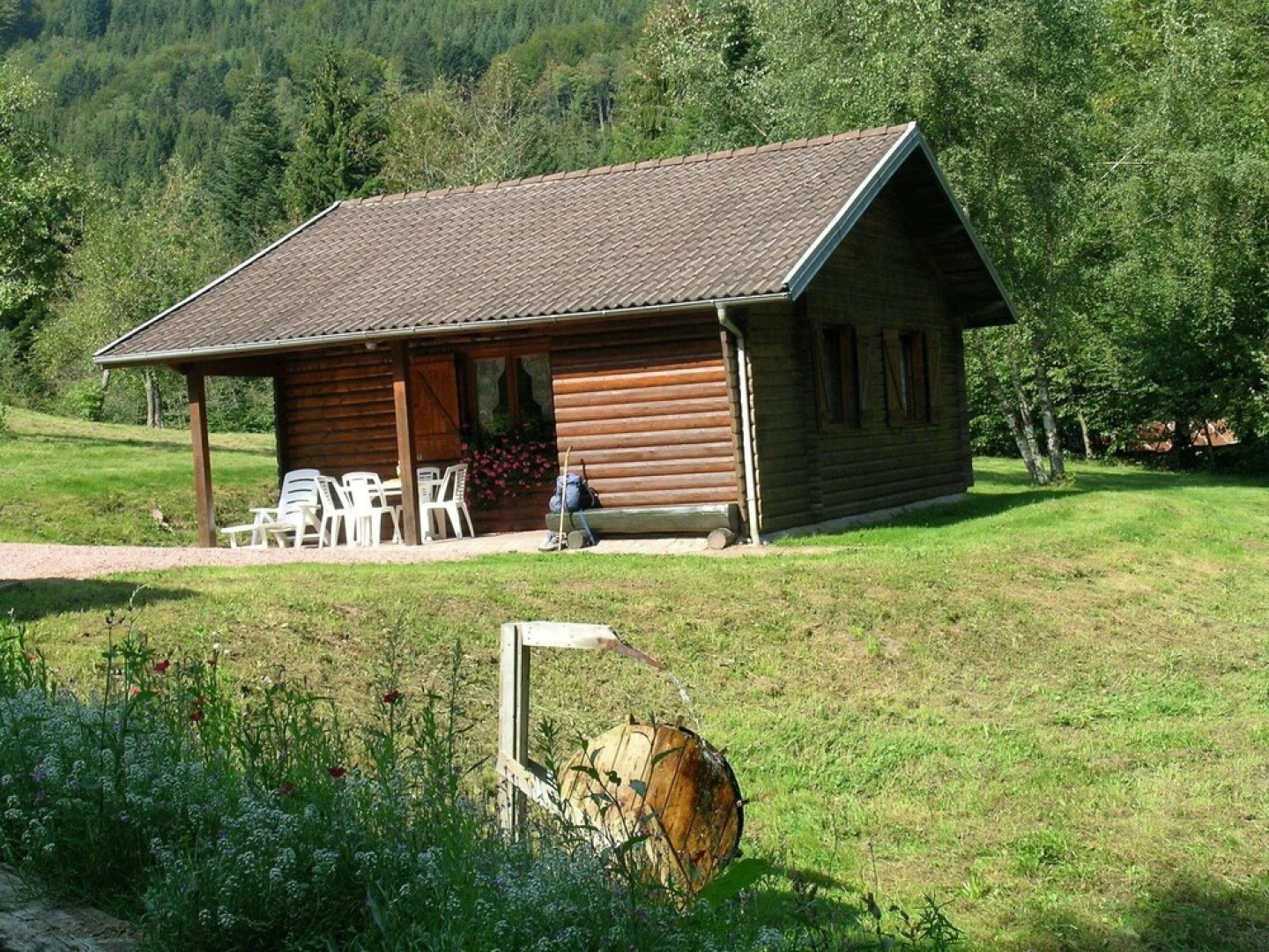 Wooden Chalet, Skiing in the Winter Season