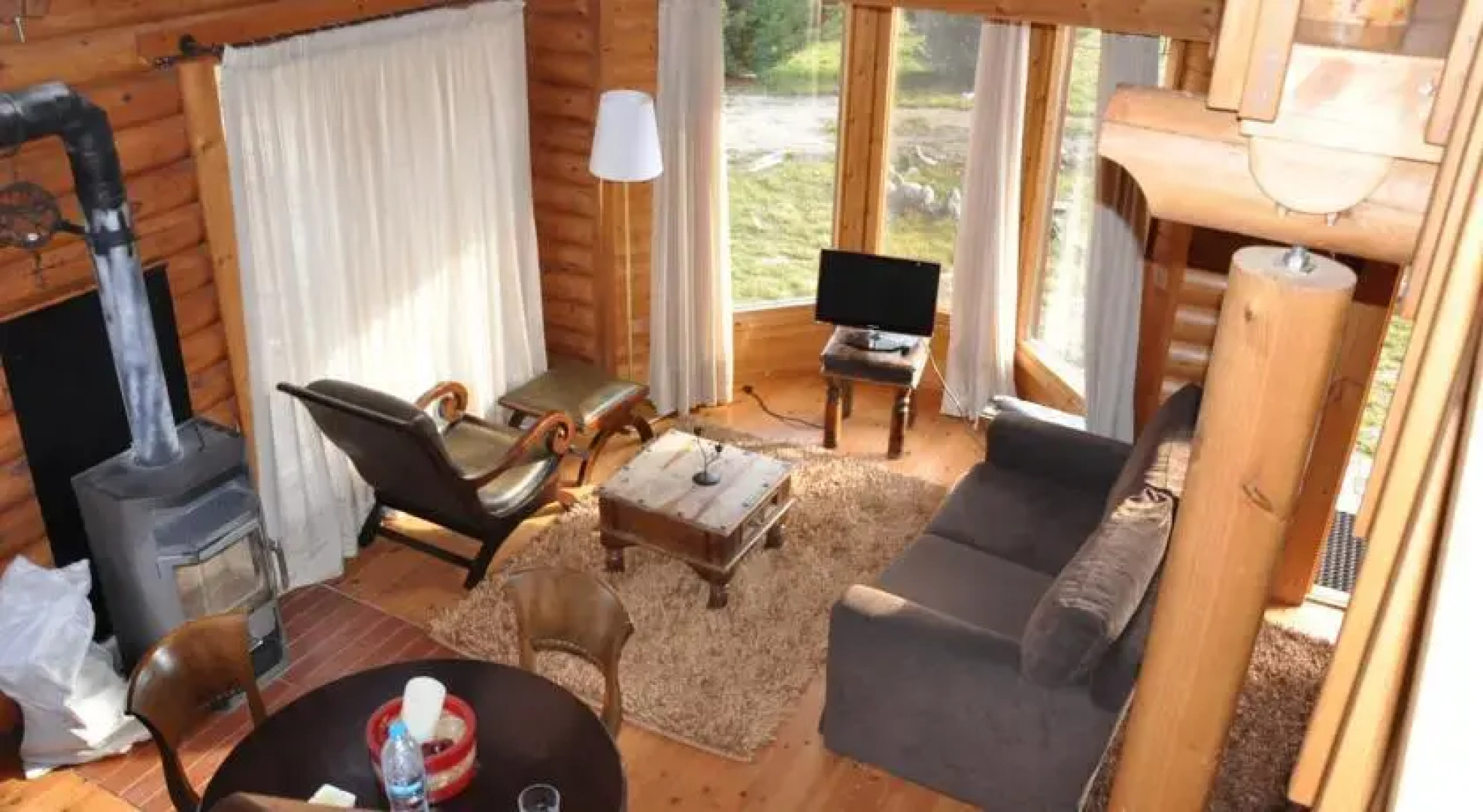 Wooden Challet Winter And Summer