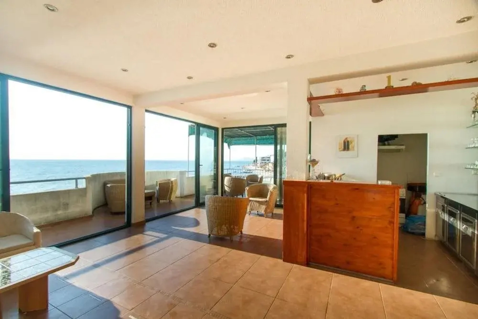 Villa Tamaris on the beach