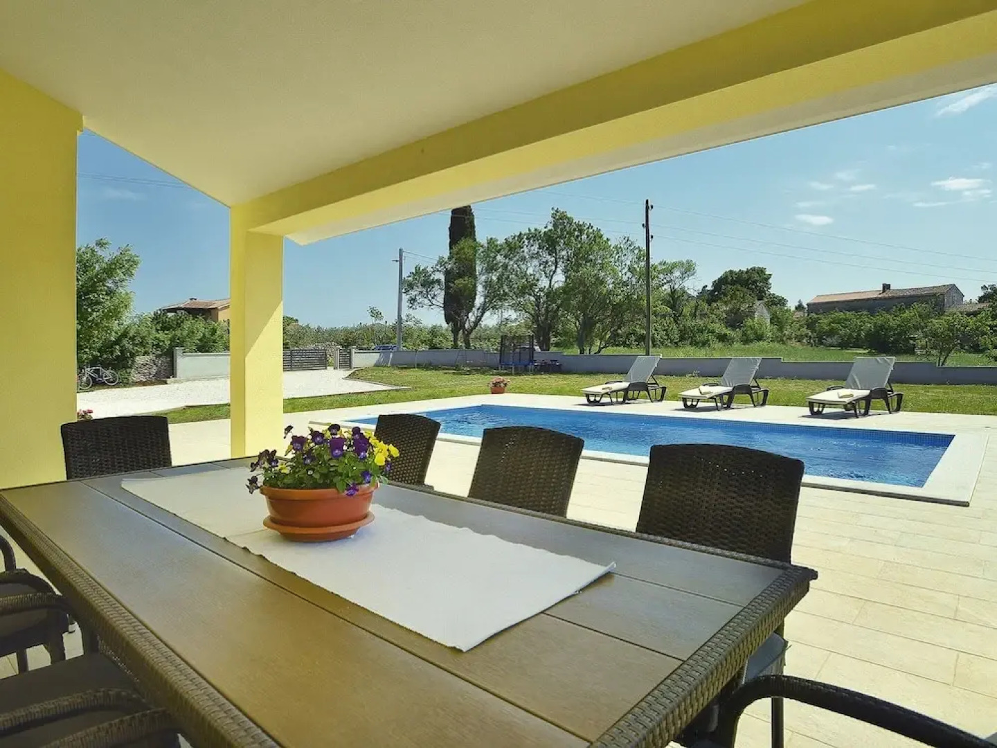 Villa in Marcana With Pool and Adriatic Views