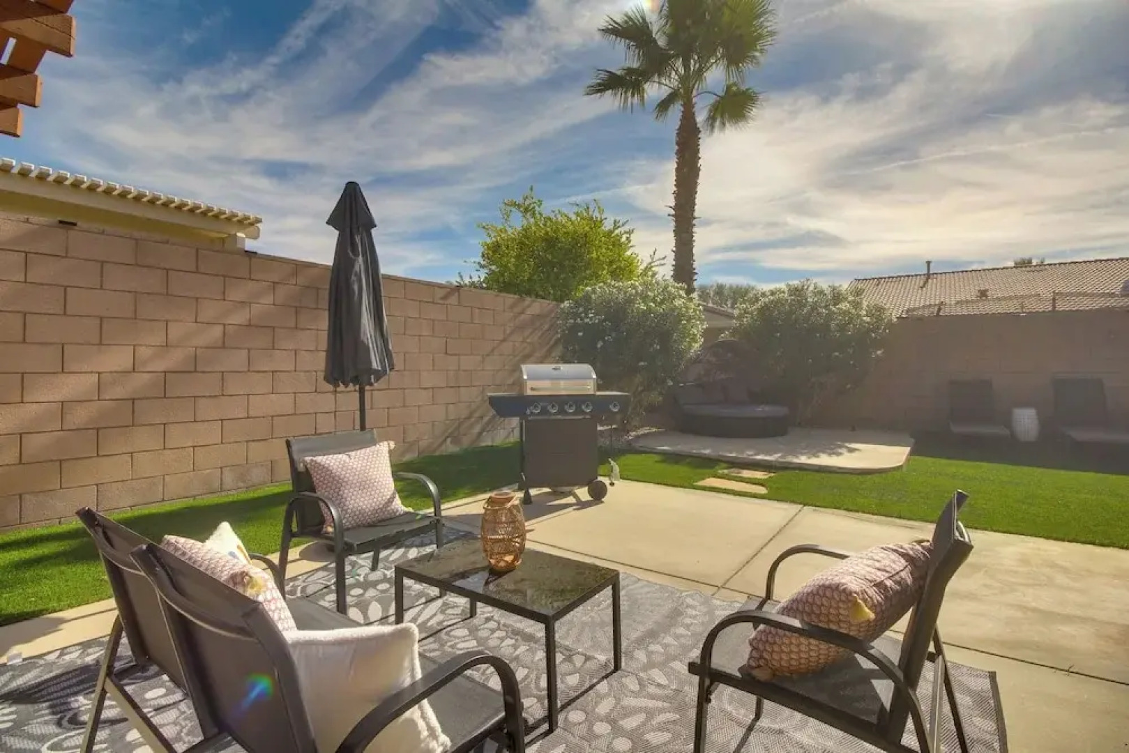 Game Room, Hot Tub & Gas Grill: Chic Indio Oasis!