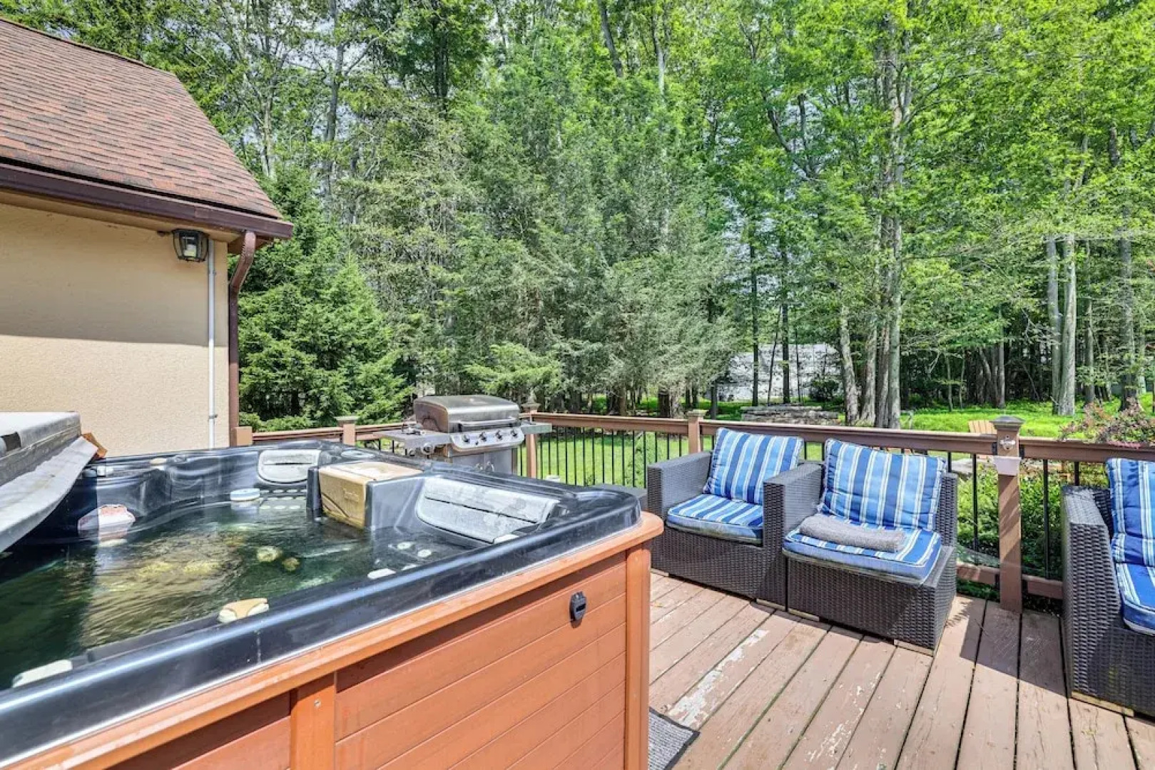 Hot Tub + Fire Pit: Pocono Summit Home!