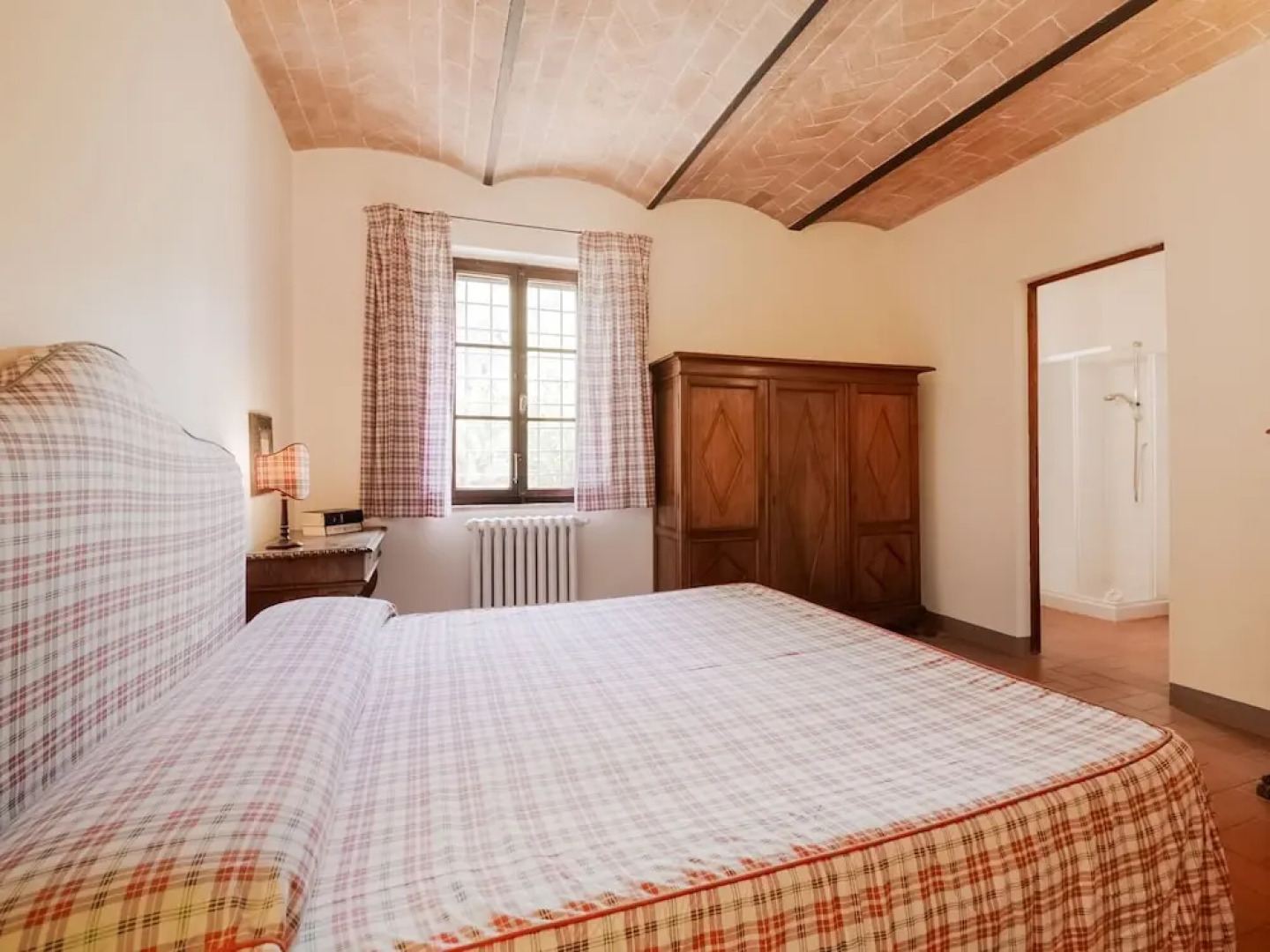 small village of beautiful apartments in the green Tuscan hills and olive groves