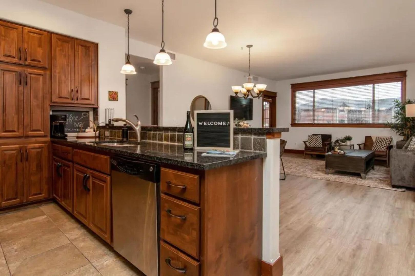 Modern Riverstone Condo with Grand Deck - Steps to Shops, Restaurants & Trail