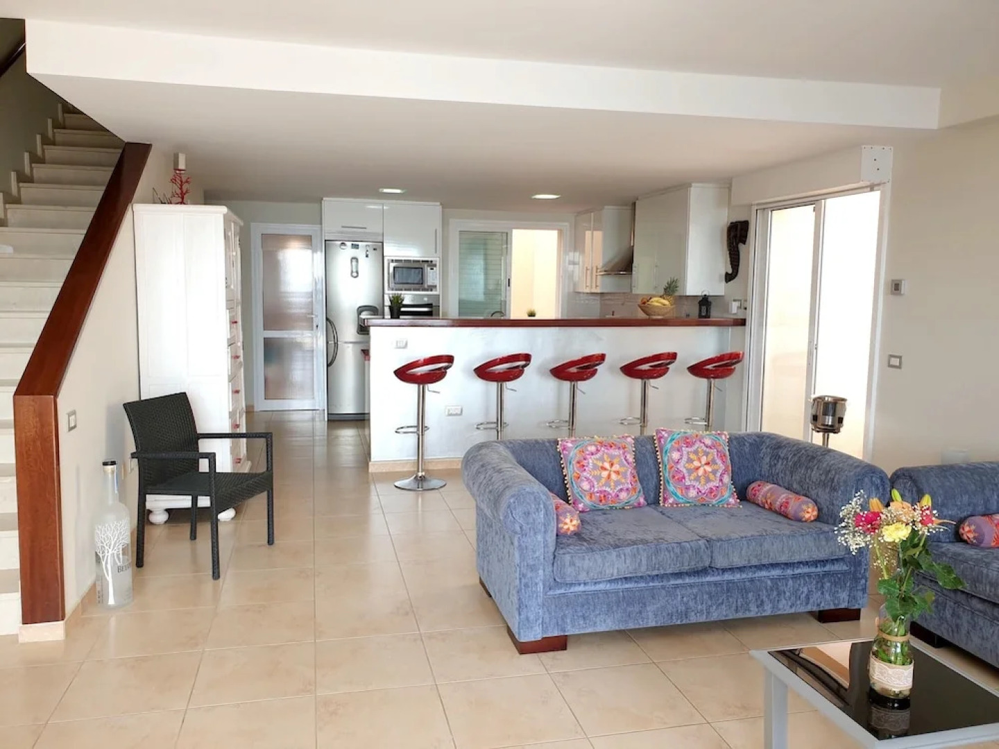 Apartment With 2 Bedrooms in Porís de Abona, With Wonderful sea View, Pool Access, Furnished Terrace