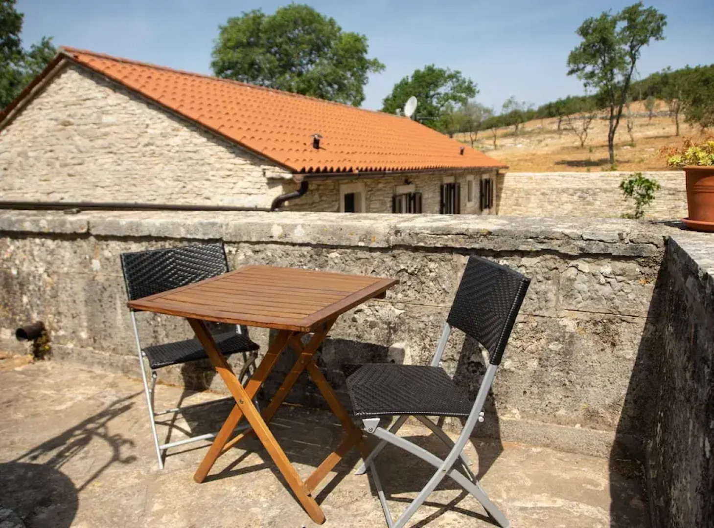 The Poolside Stone House in Bale