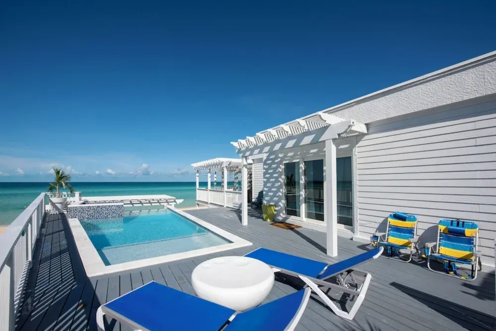 Secluded Luxury: New Beachfront Home With Pool