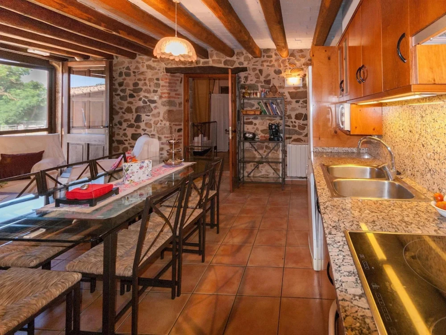 Catalan Farmhouse With Round Pool in the Middle of Forest