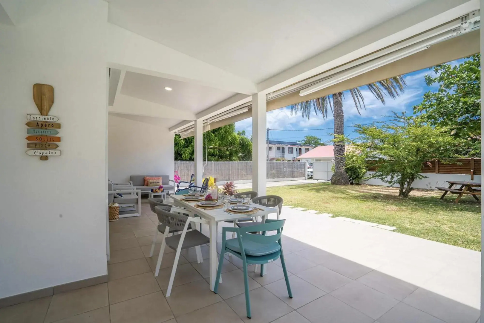 Villa Bel'Amandier : 3ch, bac à punch à 2min à pied de la plage