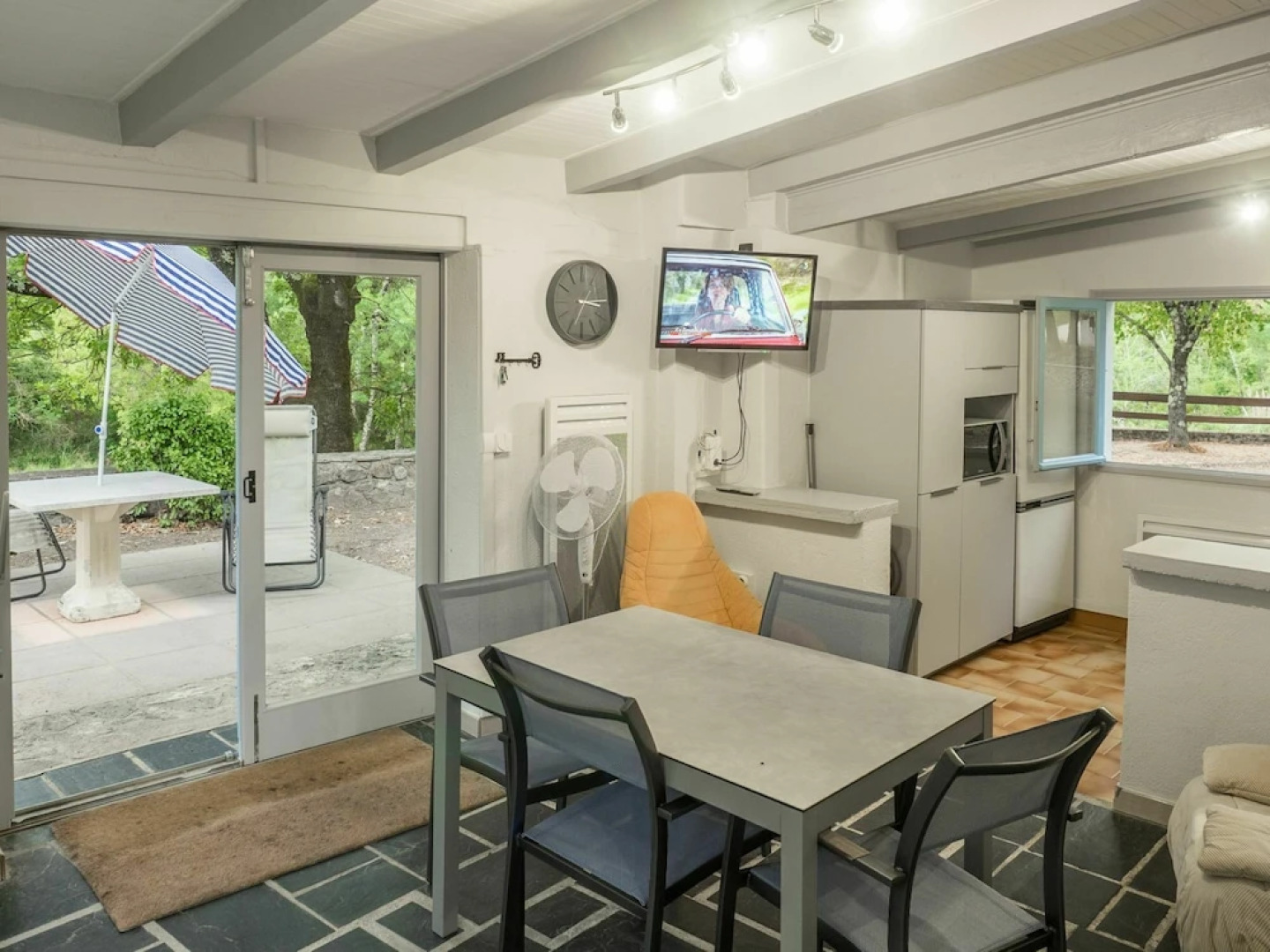 Cottage in Uzer With Pool, Terrace, Garden, Deckchairs