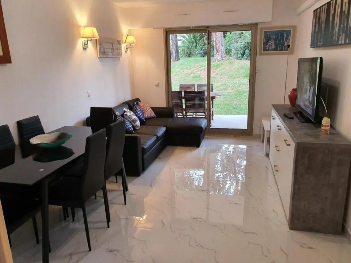 T3 A/C Côte d'Azur, Piscine, Plage à 350m, WIFI