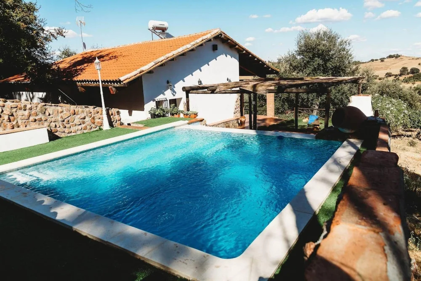 Villa With 3 Bedrooms in Monesterio, With Wonderful Mountain View, Private Pool, Enclosed Garden