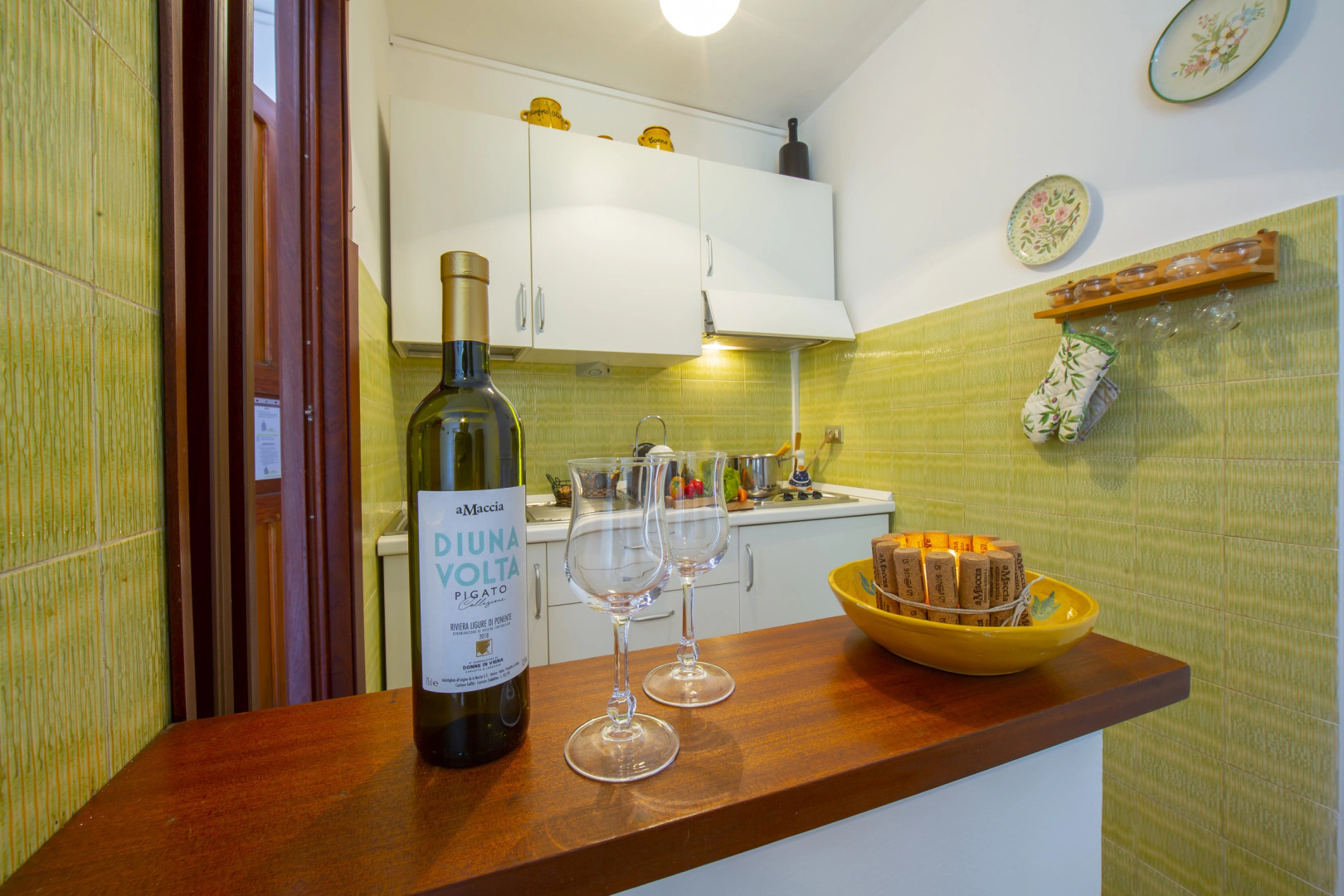 Margherita among vineyards