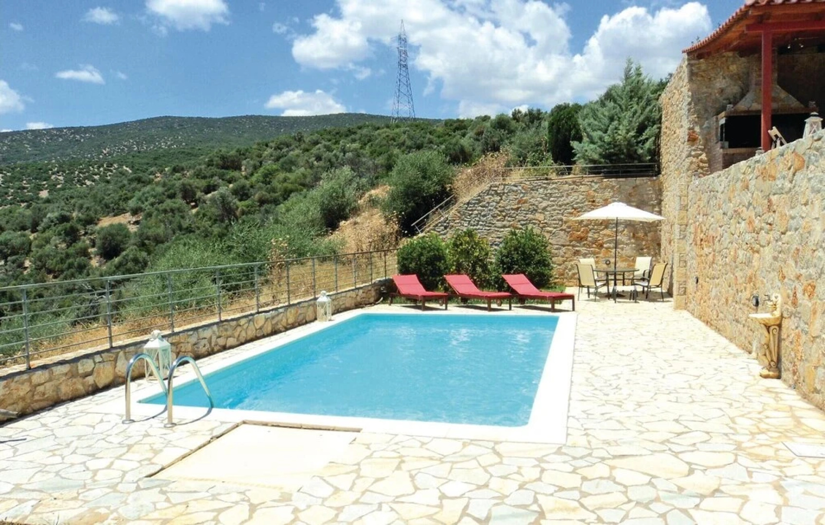 Nice Home in Xyropigado With 4 Bedrooms, Wifi and Outdoor Swimming Pool