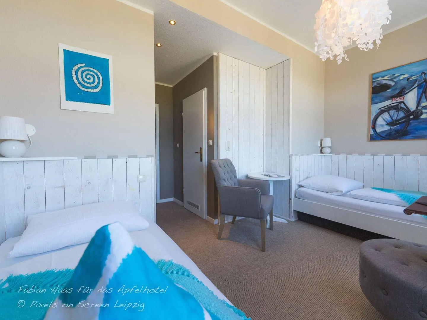 Apfelhotel mit Streusel