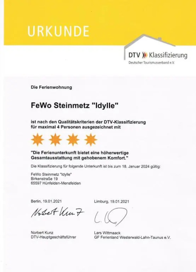 Zwei 4 Sterne Wohnungen bei Limburg