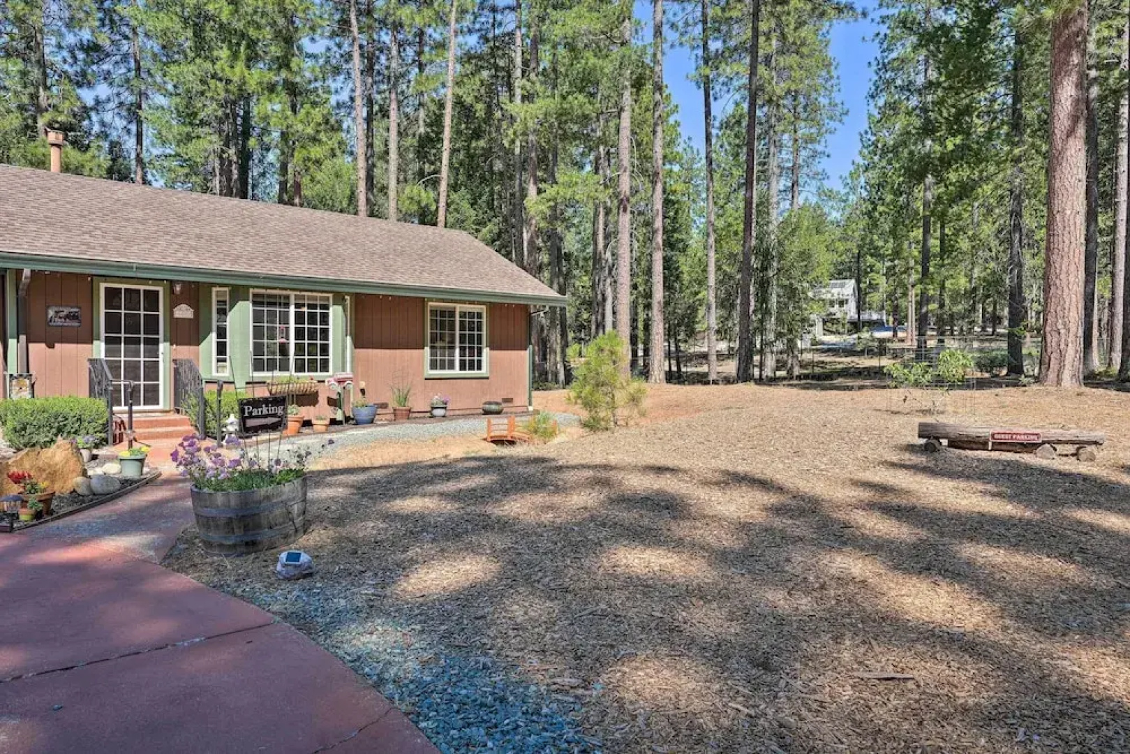 Private Deck: Pollock Pines Apt on 5 Acres