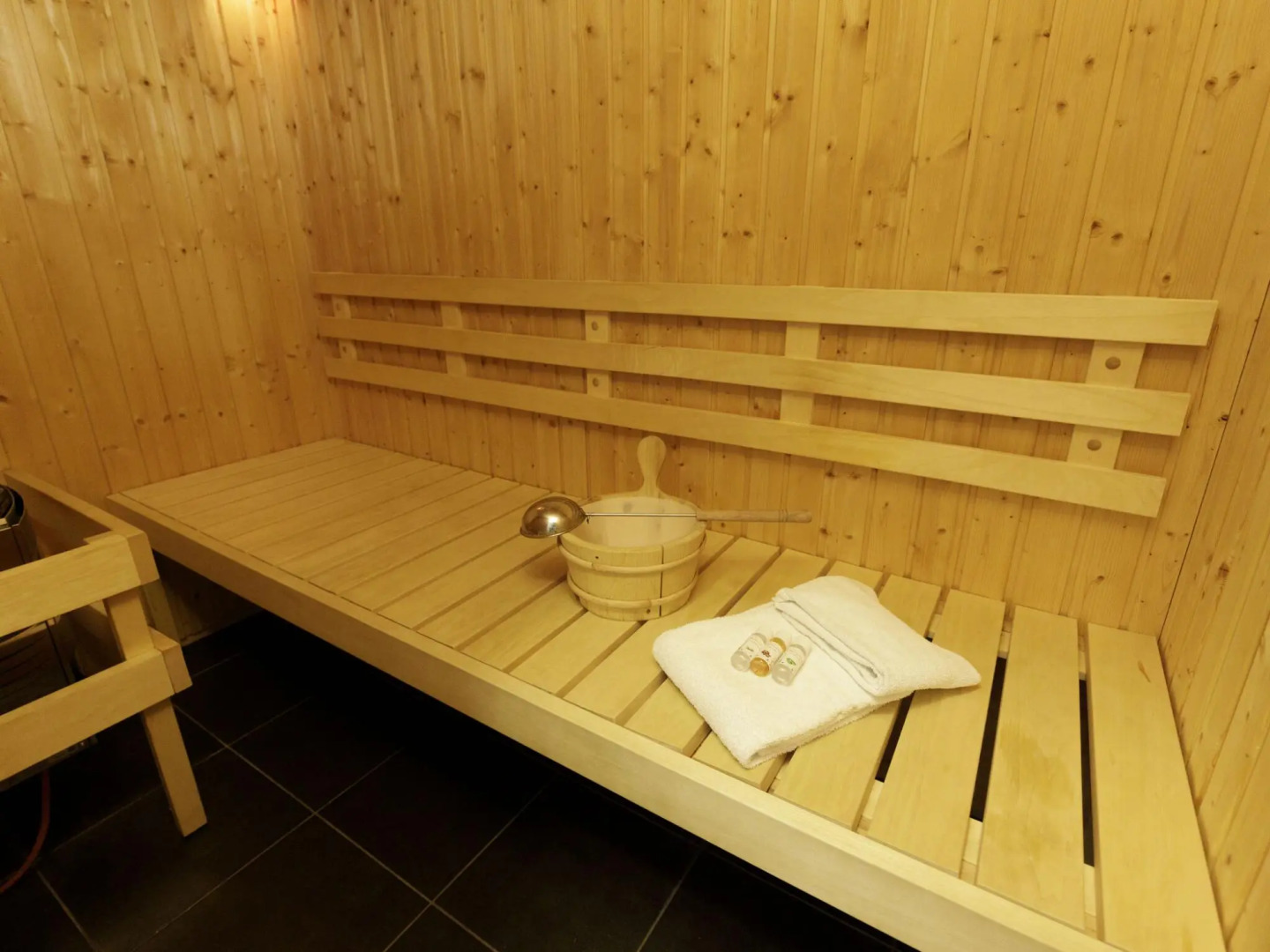 Luxury apartment with a sauna, located in nature