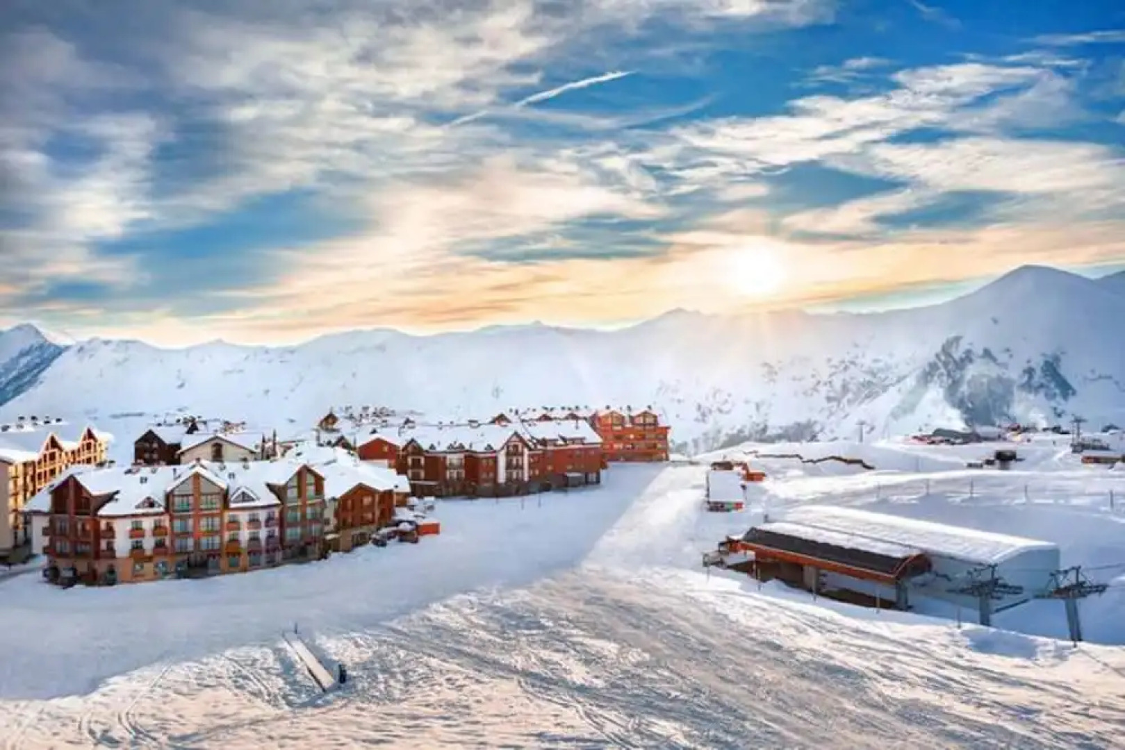 Красивый лофт на горнолыжном курорте в Гудаури, Грузия