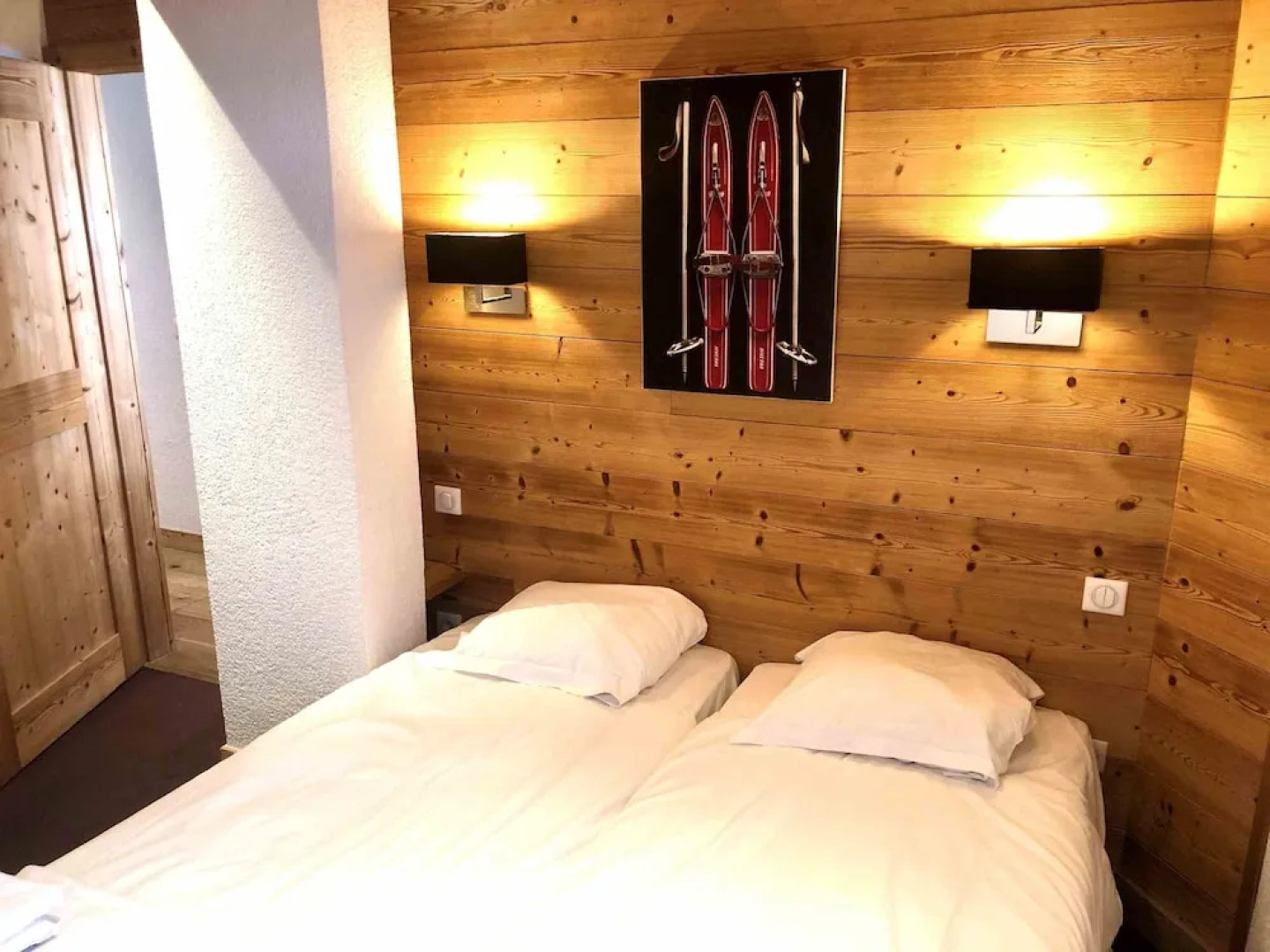 Calme nature ski à Vallorcine Mont Blanc