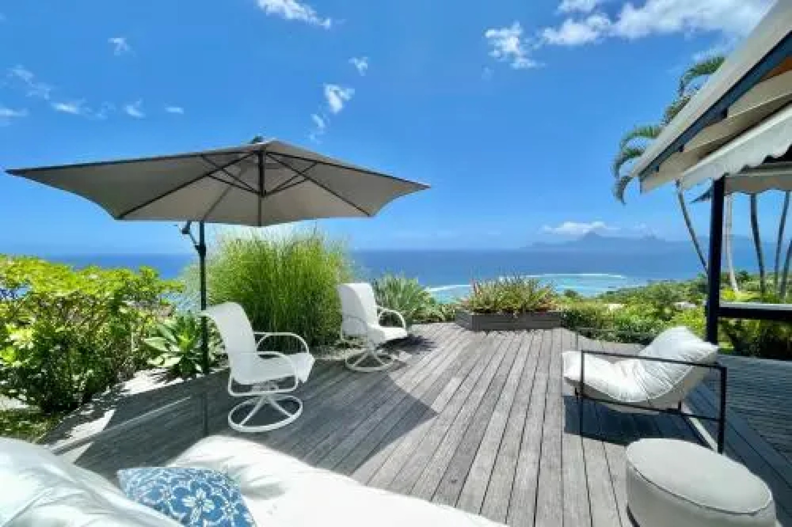 Villa Tiare - Tahiti - breathtaking view pool & garden - up to 7 pers