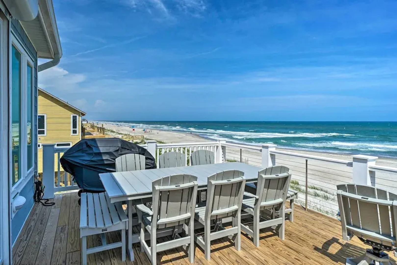Beachfront Oasis w/ 2 Large Decks, BBQ & Views!