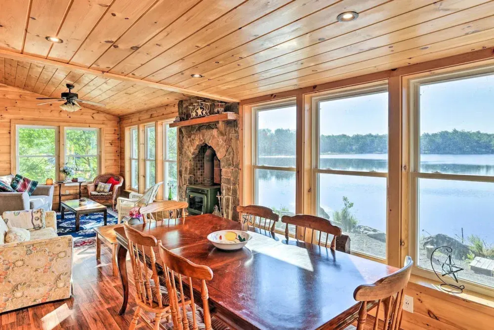 Lakefront Retreat w/ Dock & Yard in Tobyhanna!