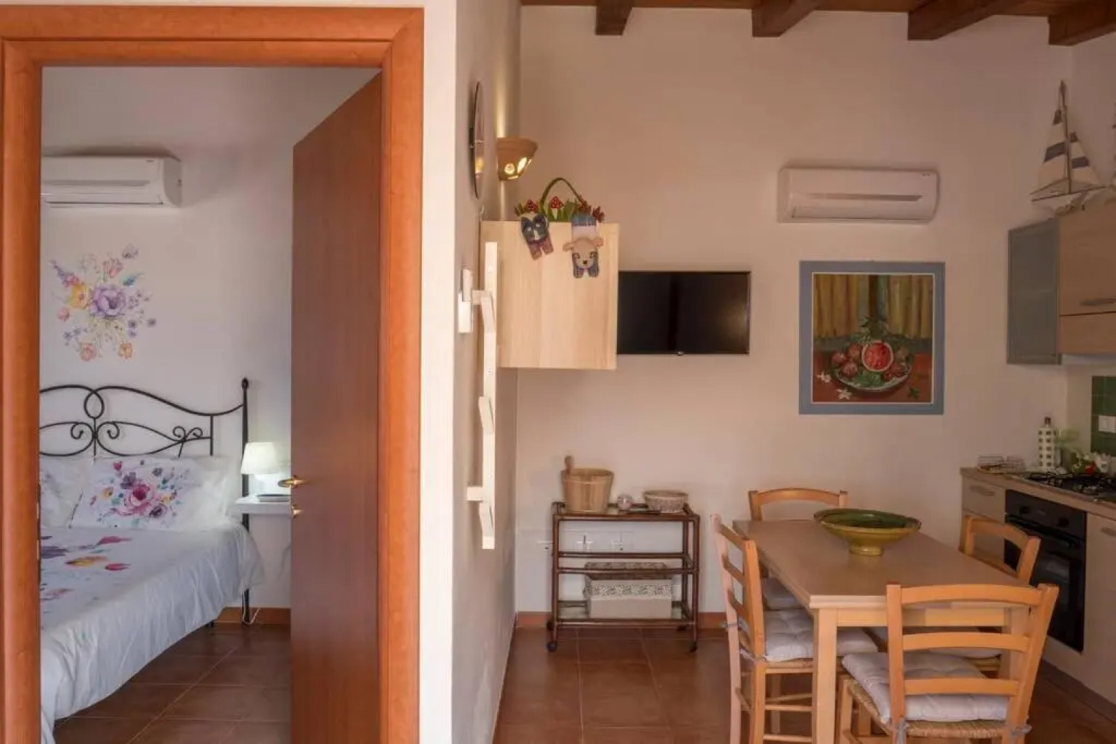 Appartamento con piscina comune.