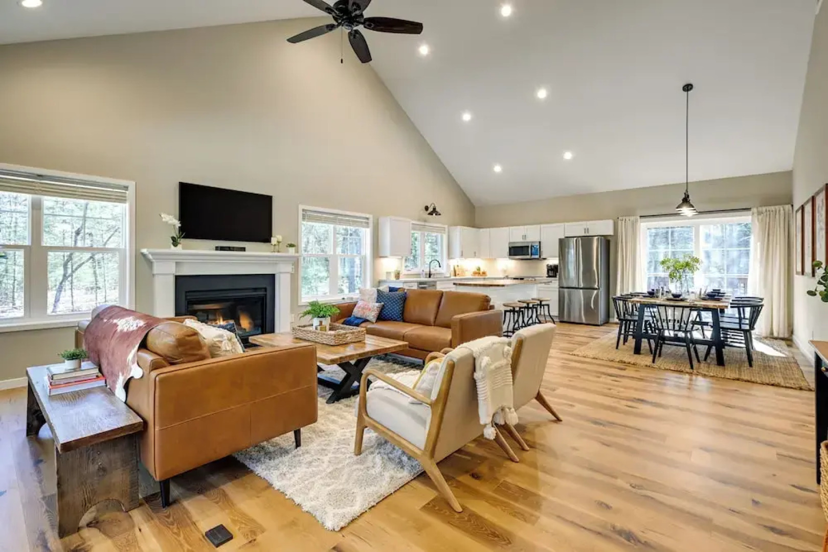 Chic Wisconsin Retreat w/ Deck, Grill & Fire Pit!