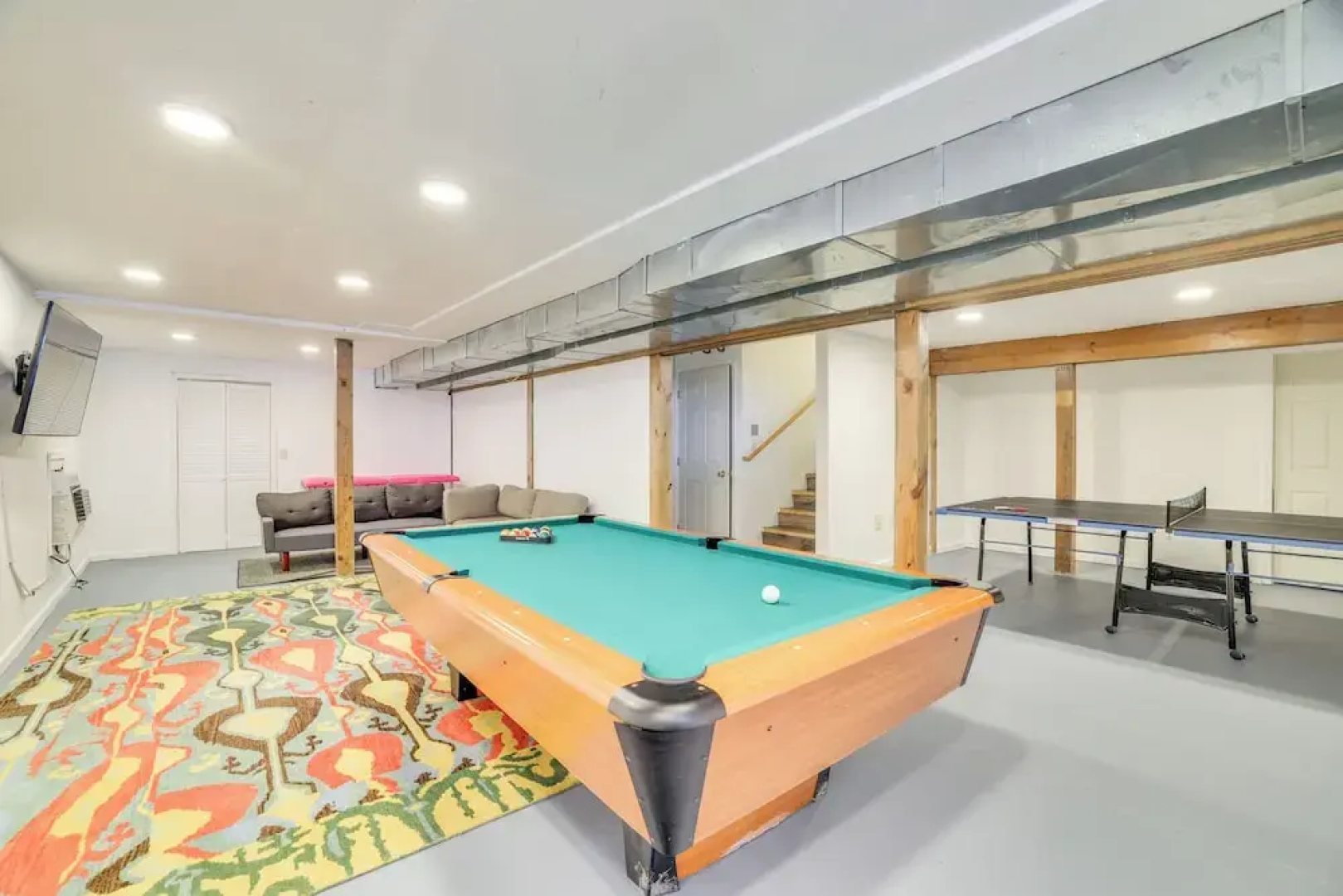 Game Room + Fire Pit: Poconos Family Getaway