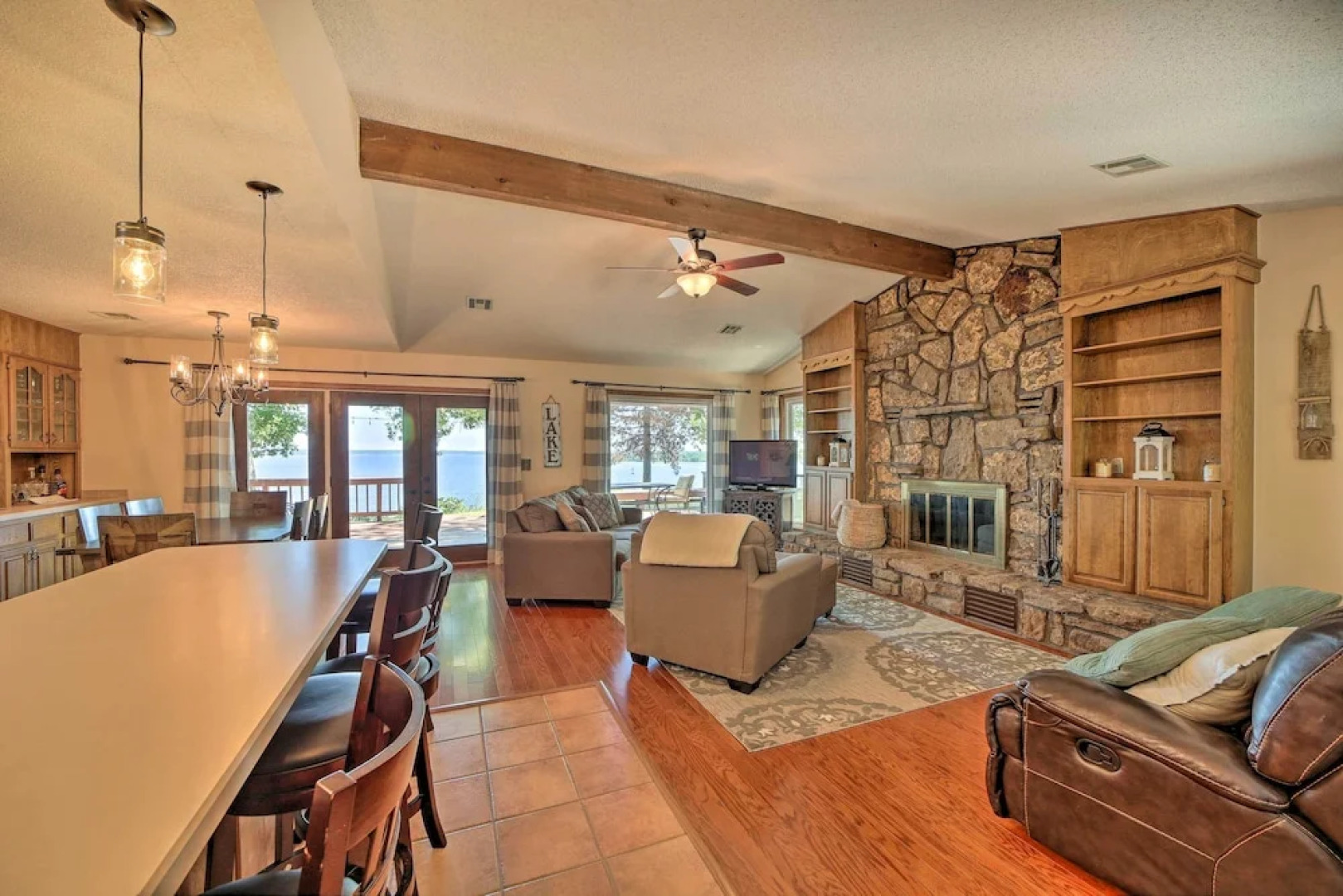 Grand Lake Views + Fire Pit: Monkey Island Home!