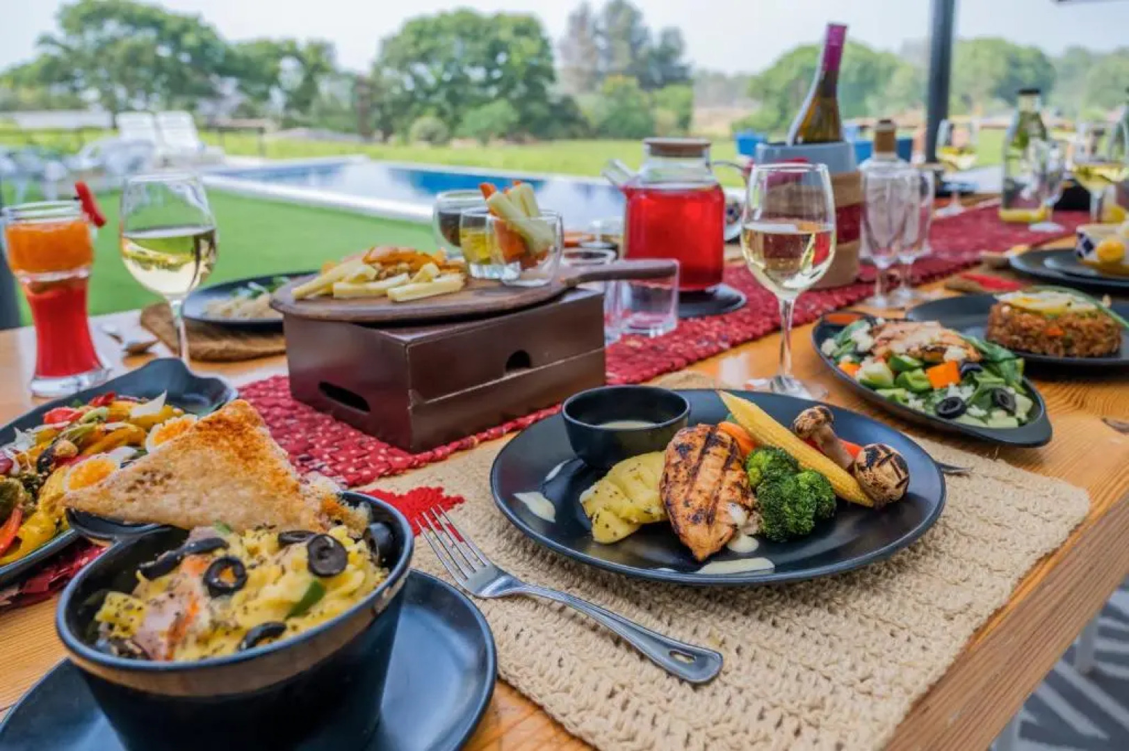 SaffronStays Onellaa, Nashik - infinity pool villa surrounded by a vineyard