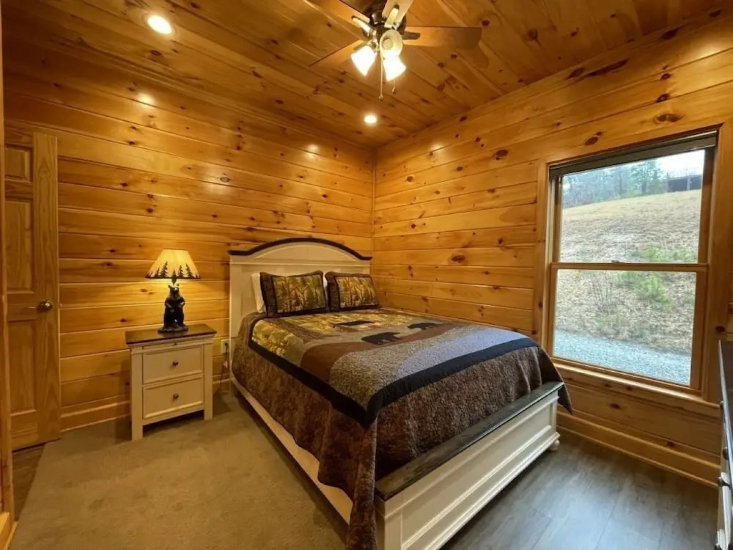 Charming cabin with an Amazing view! - pet and motorcycle friendly! 2 Bedroom Cabin by RedAwning