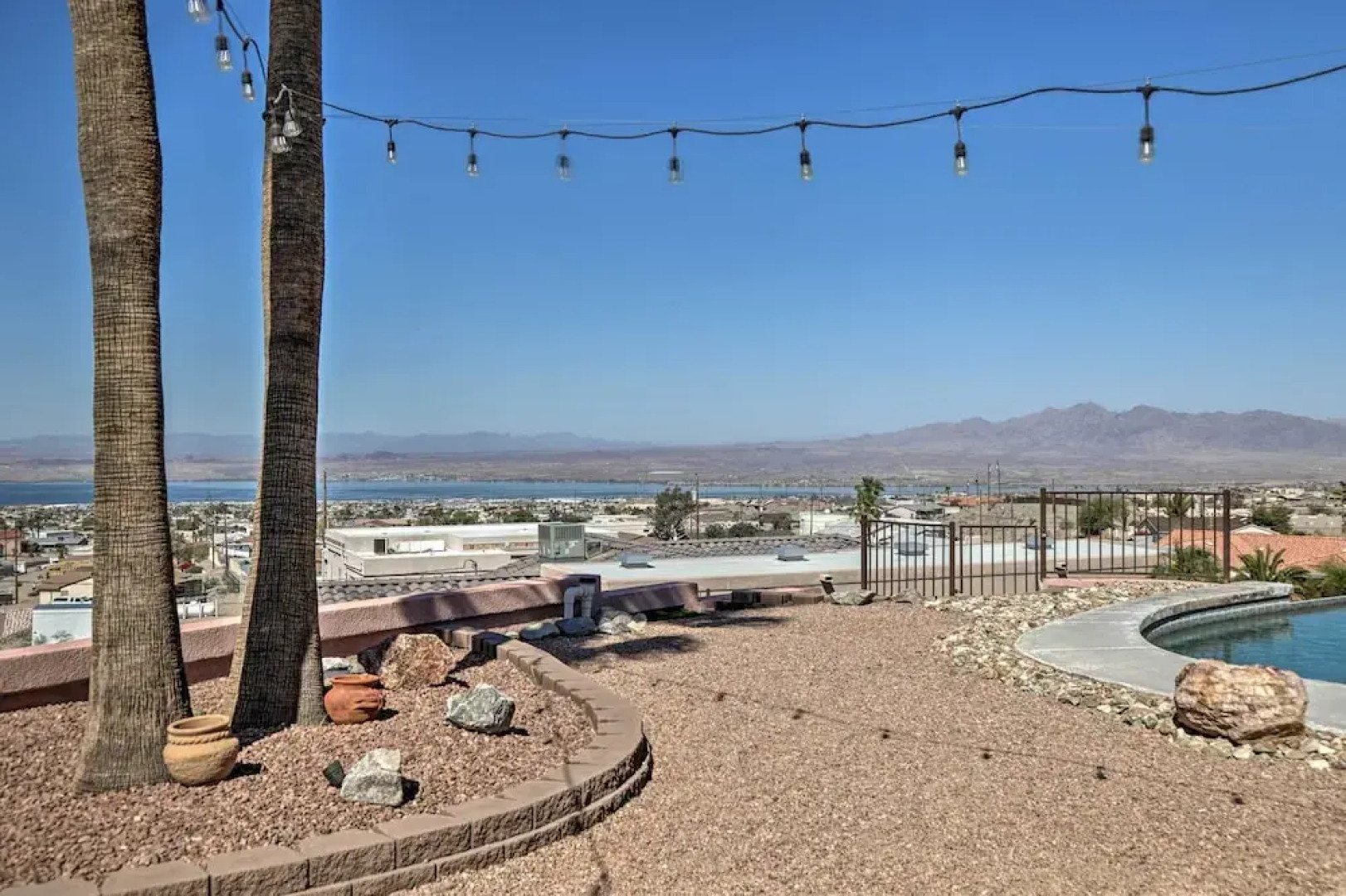 Patio + Lake Havasu View: Scenic Gated Retreat!