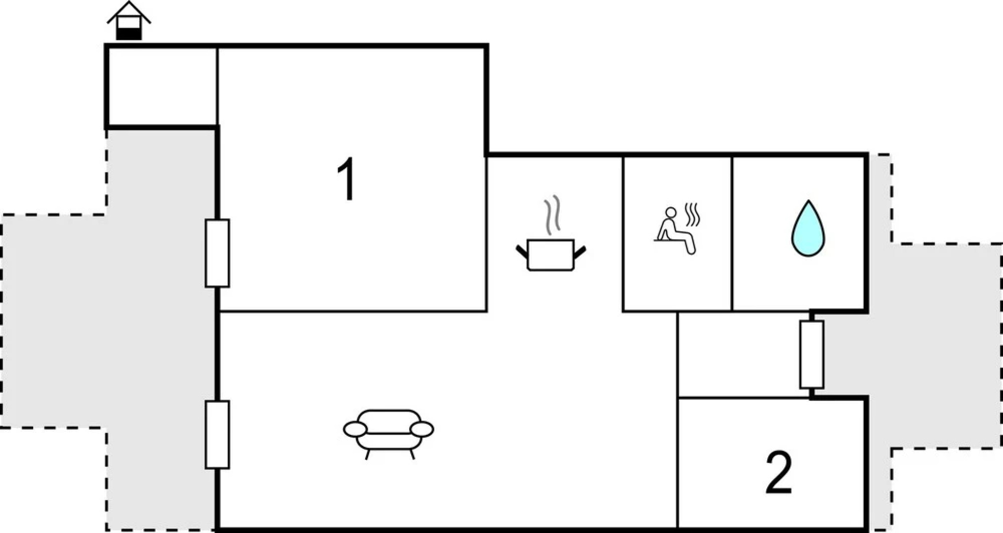 Awesome Apartment in Rechlin With 2 Bedrooms, Sauna and Wifi
