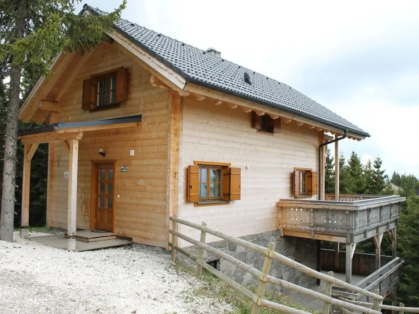 Wooden Chalet in Koralpe Amid the Forest