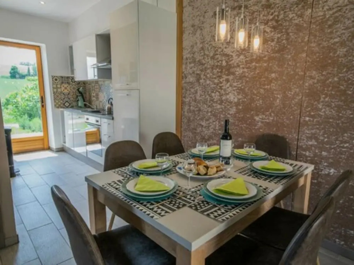 Modern Mansion With Swimming Pool, Terrace, Garden Furniture