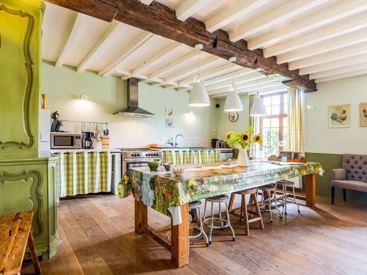 Historic Farmhouse Middle of Polder Landscape
