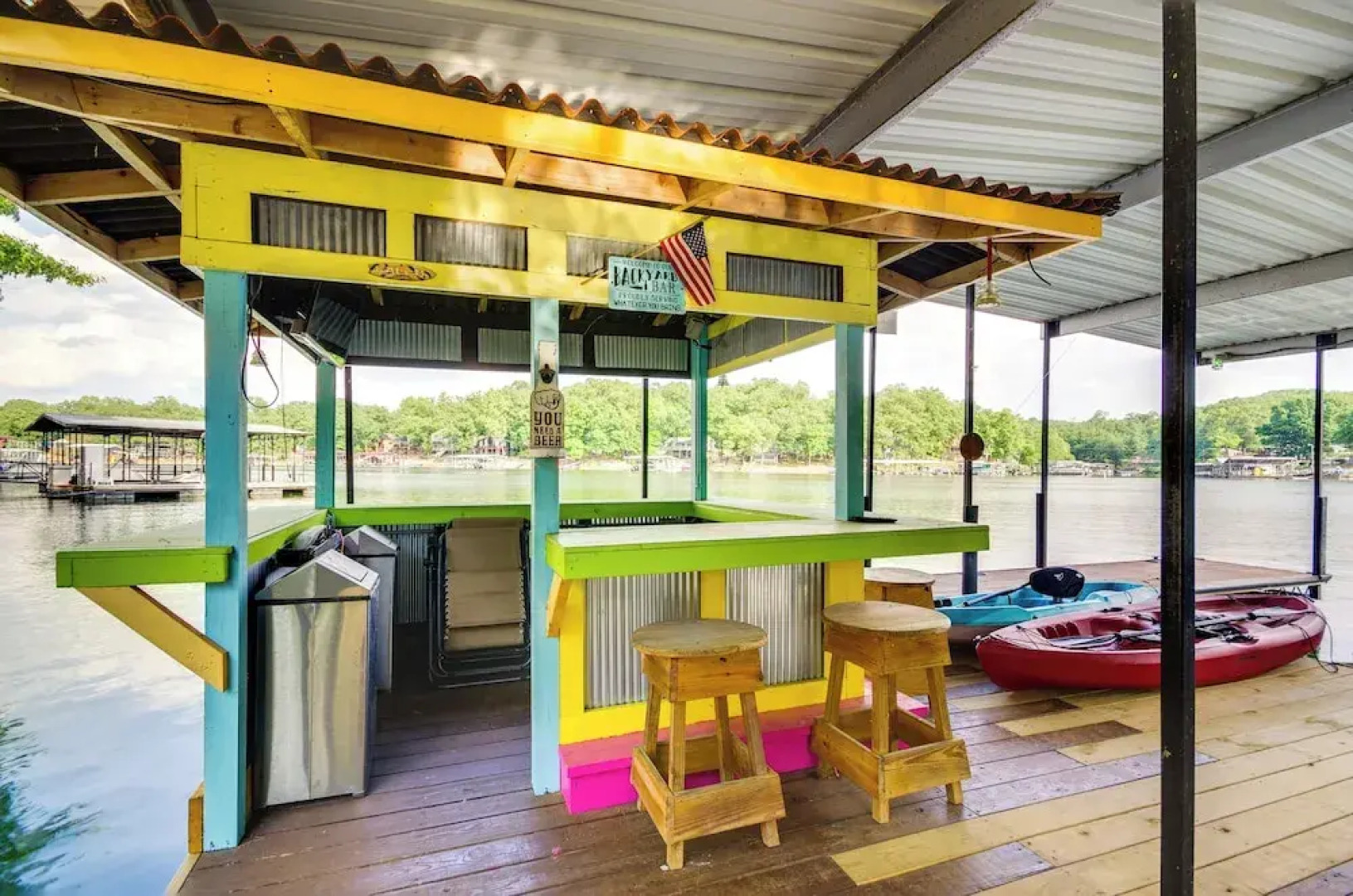 Waterfront Home w/ Views & Dock in Sunrise Beach!