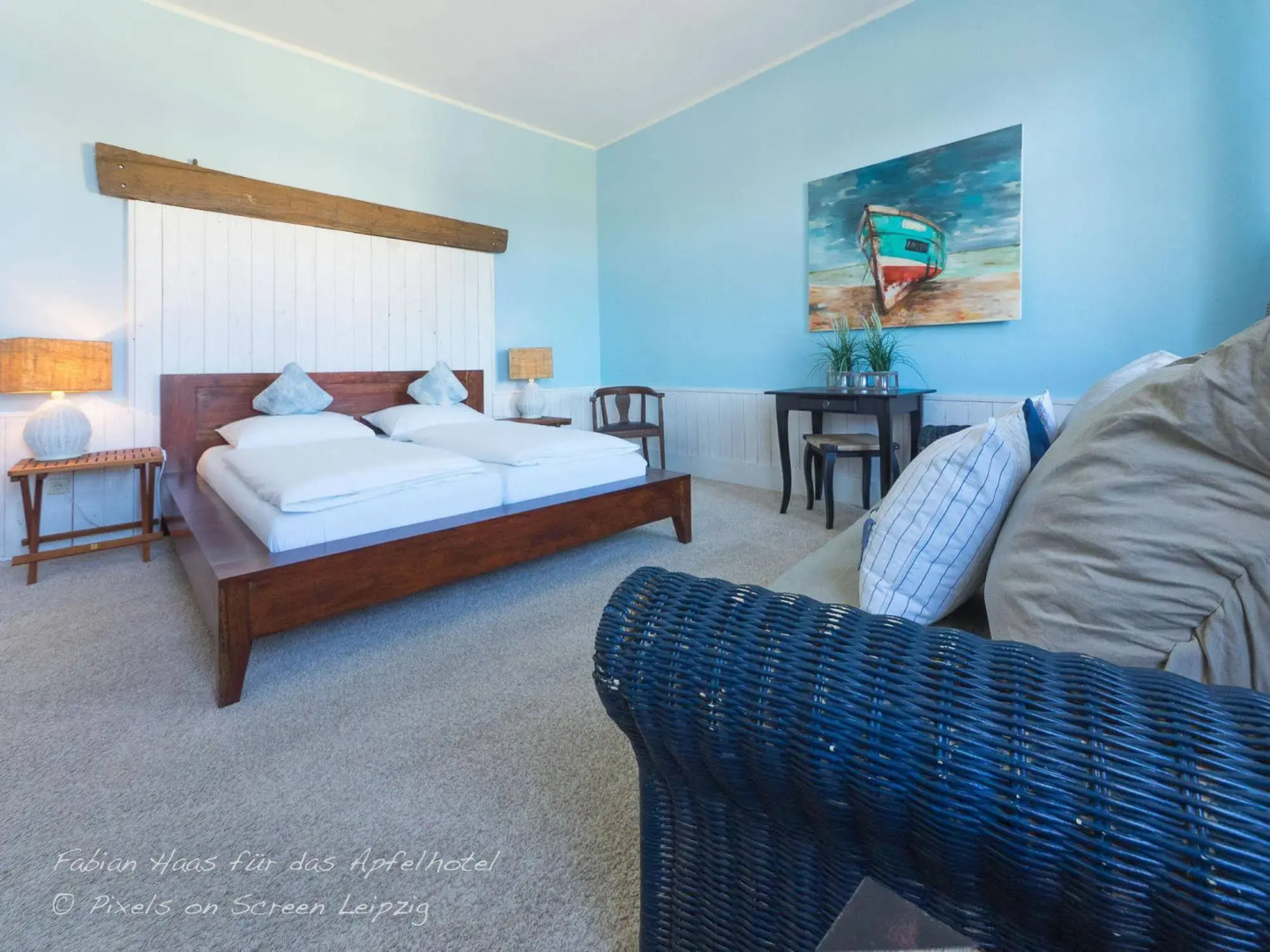 Apfelhotel mit Streusel