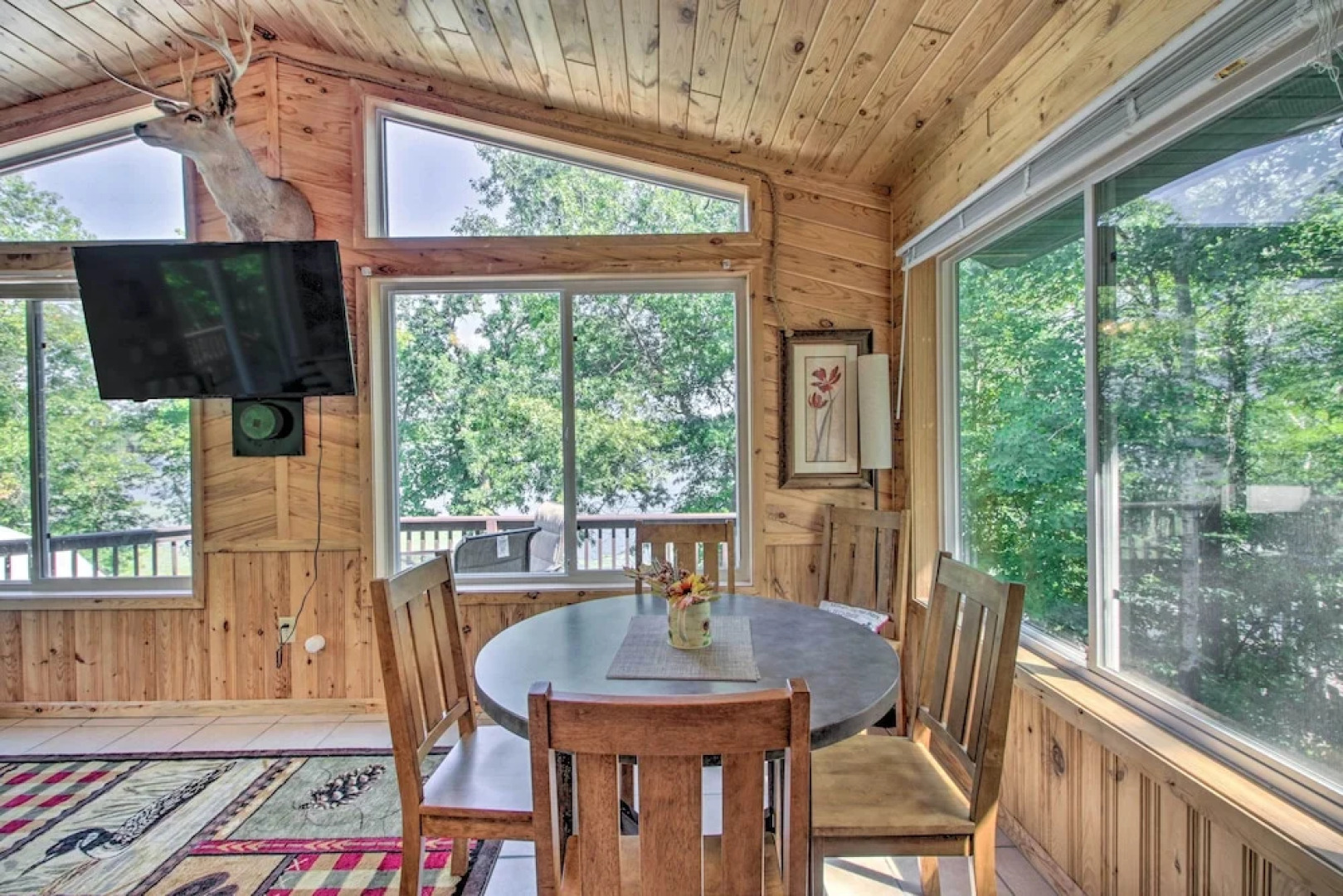 Big Lake Getaway w/ Private Beach + Fire Pit!